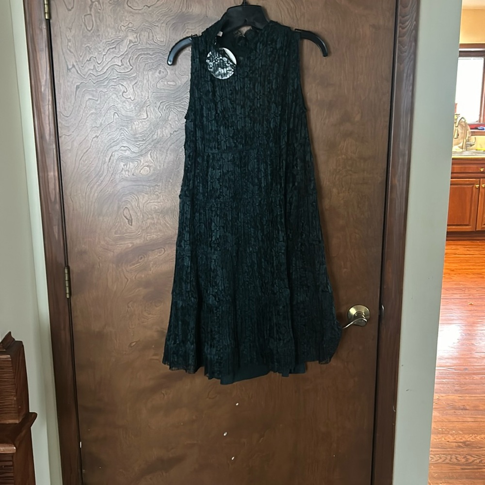 Seeby Chloe deep forest green dress